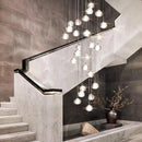 Axyaa Modern Staircase Chandeliers LED Pendant Lights for Living Room