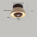 Axyaa Yellow Travertine LED Ceiling Lamp - Modern Natural Stone Ceiling Lights