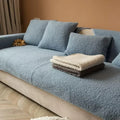 Axyaa Winter Short Plush Sofa Cushion: Non-slip Nordic Style Sitting Cushion