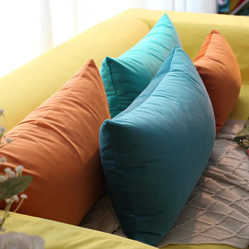 Axyaa Velvet Sofa Cushion Cover 50x70 Nordic Minimalist Style Pillow Case