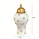 Axyaa Light Luxury Electroplated General Jar Vase - Home Decor Handicraft for Living Room