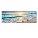 Axyaa Beach Sunset Canvas Wall Art for Aesthetic Living Room Decor
