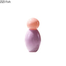 Colorful Glass Vase with Lid & Artificial Flowers by Axyaa - Room Decor Aesthetic