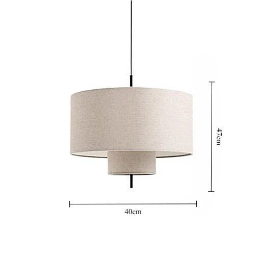 Axyaa Wabi Sabi Fabric Pendant Light for Living, Dining, Bedroom