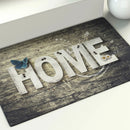 Axyaa Wood Grain Printed Floor Mats - Geometric Home Entrance Bathroom Decoration