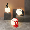 Axyaa Pedestrian Ball Table Lamp for Living Room and Bedroom Decor