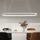 Axyaa Modern Line LED Pendant Light Black White Living Dining Bedroom Decor