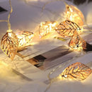 Axyaa LED Garland Light String Leaves Style for Christmas Valentine's Day Decor