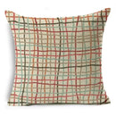 Axyaa Mandala Graffiti Cushion Cover 45x45cm Linen Pillow Case for Sofa Bed Decor