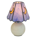Axyaa Purple Moon Ceramic Table Lamp - Bedroom Living Room Decor