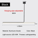 Axyaa Dimmable LED Pendant Lights Chandelier Creative Modern Minimalism Kitchen Bar Decor