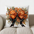 Autumn Plaid Pumpkin Pillow Cover - Axyaa Decorative Throw Cushion for Sofa, Bedroom, Car
