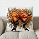 Autumn Plaid Pumpkin Pillow Cover - Axyaa Decorative Throw Cushion for Sofa, Bedroom, Car