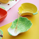 Axya Ceramic Vegetable Fruit Shape Sauce Dish Dessert Bowl Tableware