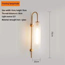 Axyaa Glass LED Wall Lamp for Bedroom Living Room Restaurant Staircase Bar Lighting