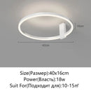 Axyaa Circular LED Ceiling Light: Nordic Minimalist Design for Bedroom, Study, Office