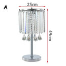 Axyaa Crystal Table Lamps: Modern Living Room Study Desk Decor
