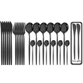 Axyaa 24-Piece Stainless Steel Cutlery Set - Complete Dinnerware Tableware Set