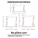 Axyaa Boho Tassel Throw Pillow Cover - Soft Breathable Decorative Cushion - 30x50 45x45 50x50