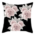 Axyaa Flower Printed Pillow Case - Decorative Polyester Cushion Cover - 45x45cm
