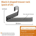 Axyaa Aluminum Sliding Pants Rack - Wall-mounted Wardrobe Organizer & Drying Holder