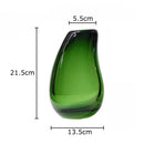Modern Hydroponic Glass Vase by Axyaa - Minimalist Desk Decoration and Floral Arrangement