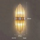 Axyaa Crystal Wall Lamp: Elegant Lighting for Study Bedroom Living Room