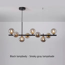 Axyaa Glass Ball LED Pendant Light Bean Chandelier for Kitchen Living Room