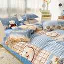 Axyaa Kawaii Kids Girls Bedding Set, Cute Print Duvet Cover, Single/Full/Queen Size