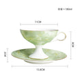 Axyaa Marble Ceramic Afternoon Tea Set Luxury Coffee Mug Home Decor Drinking Set