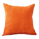 Axyaa Soft Corduroy Cushion Cover in Corn Striped Design for Cozy Living Room Decor.