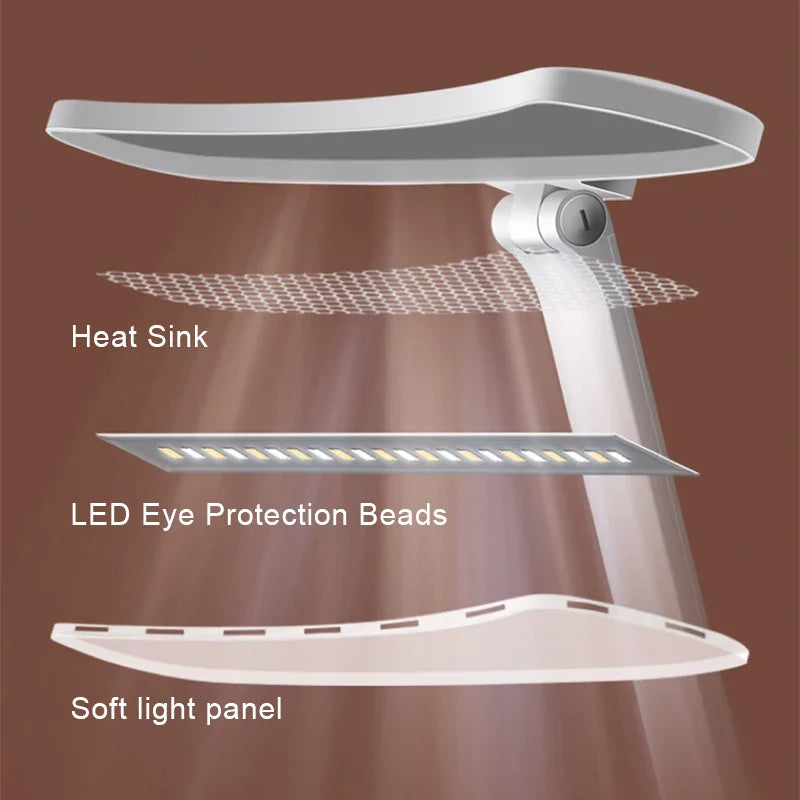 Axya LED Desk Lamp - Touch Night Light, 3 Levels Dimmable, USB Rechargeable