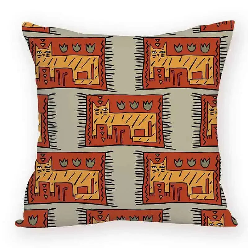Axyaa Cartoon Animal Food Cushion Cover 45X45CM