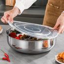 Axyaa Stainless Steel Mixing Bowls for Dough Kneading, Pasta Making, Soups & More