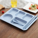 Axyaa Meal Plate Set - Fast Food Bowls Separation Plate Bowl Cup Dinner Set