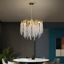 Axyaa Gold Crystal LED Branch Ceiling Chandelier - Luxury Home Decor Lighting