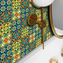 Axyaa Waterproof Kitchen Tile Sticker: Modern Vinyl, Self-adhesive, Removable, Food-themed Home Decor