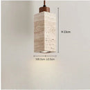 Axyaa Natural Yellow Stone Bedroom Chandelier: Retro LED Pendant Lamp for Home & Restaurant