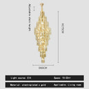 Axyaa Luxury Crystal Chandelier for Villa Living Room and Spiral Staircase
