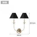 Axyaa Black Cloth Wall Lamp for Living Room Bedroom Study Staircase