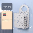 Axyaa Hollow Out Plastic Laundry Basket: Portable Wall-Mounted Clothes Storage & Bathroom Organizer