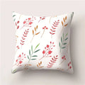 Tropical Cactus Flower Cat Print Pillow Cover 45X45CM for Home Sofa Chair