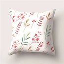 Tropical Cactus Flower Cat Print Pillow Cover 45X45CM for Home Sofa Chair