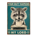 Axyaa Funny Butt Napkins Poster for Home Hotel Cafe Decor
