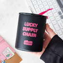 Axyaa 600ml Cute Insulated Thermal Tumbler Straw Cup - Stainless Steel