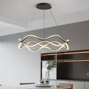 Axya Wavy Design Pendant Lights for Dining Room Kitchen Island Table