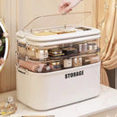 Axyaa Cosmetics and Jewelry Organizer Box - Spacious and Portable Makeup Storage