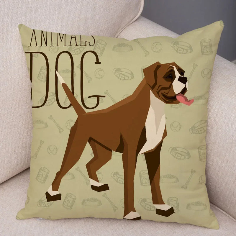 Axyaa Cartoon Dog Pet Animal Pillowcase