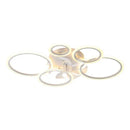 Axyaa Circle Fan Light Ceiling Fan: Modern Minimalist Smart Control for Bedrooms & Living Rooms