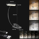Axyaa LED Clamp Book Lamp USB Plug Dimming Night Light Wedding Bedroom Study